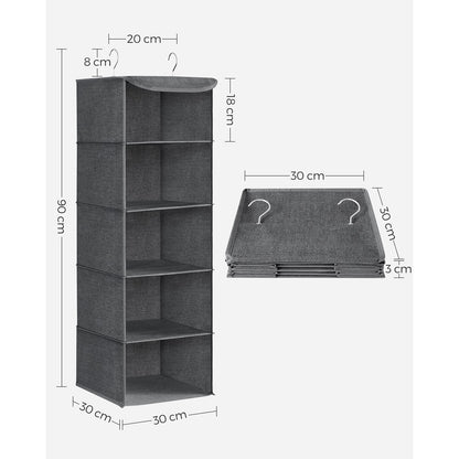 Set of 2 Hanging Wardrobe Storage Organisers - image 8