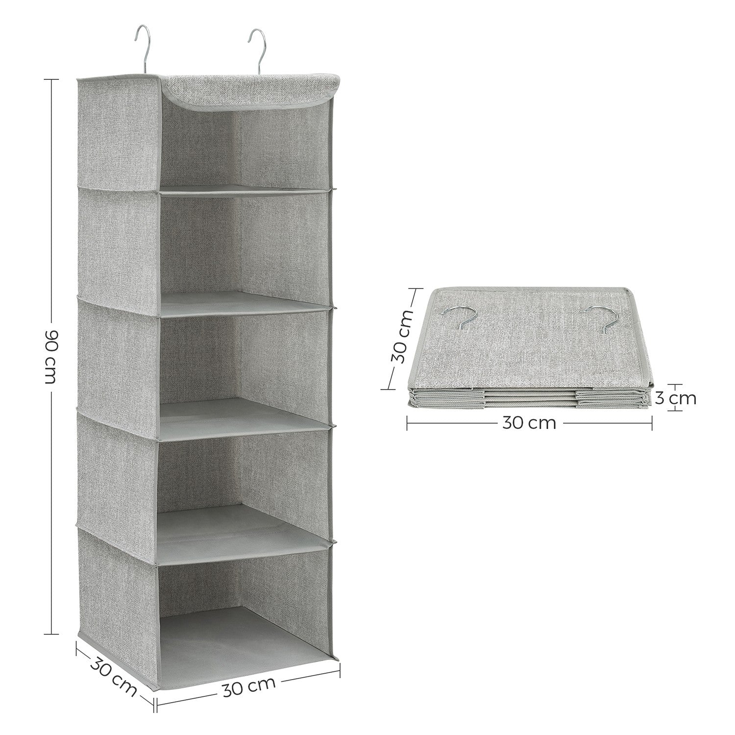 Set of 2 Hanging Wardrobe Storage Organisers - image 37
