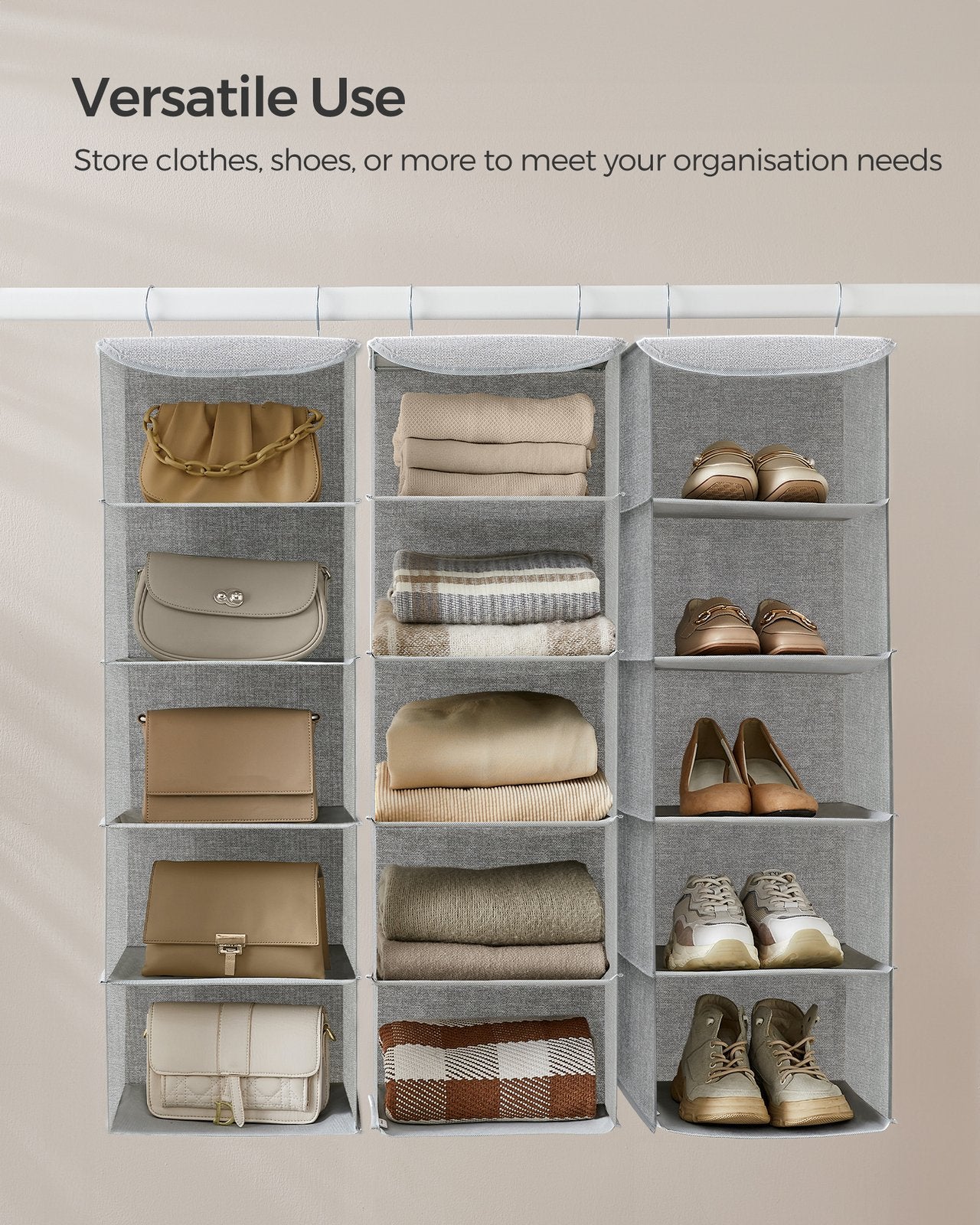 Set of 2 Hanging Wardrobe Storage Organisers - image 14