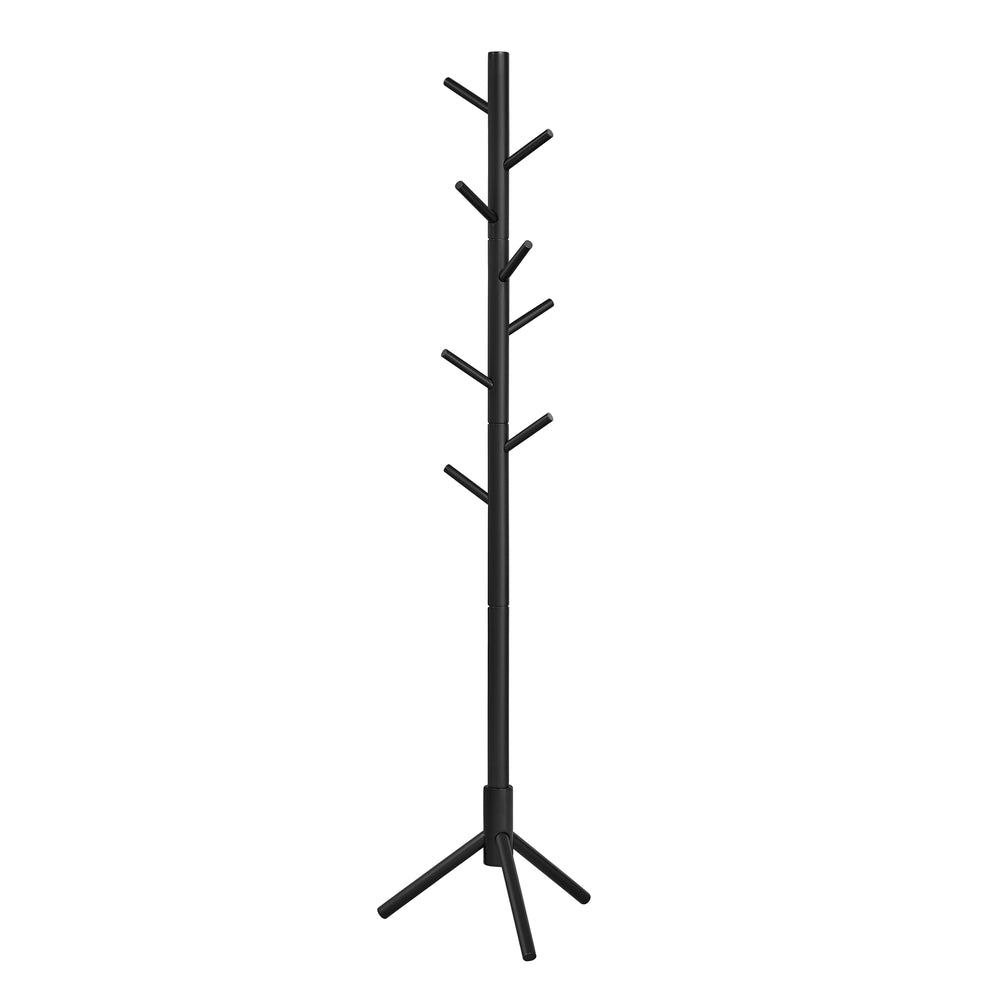 Black Free Standing Wood Coat Stand - image 1