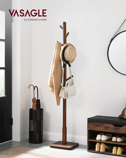White Coat Stand with 8 Hooks - image 21