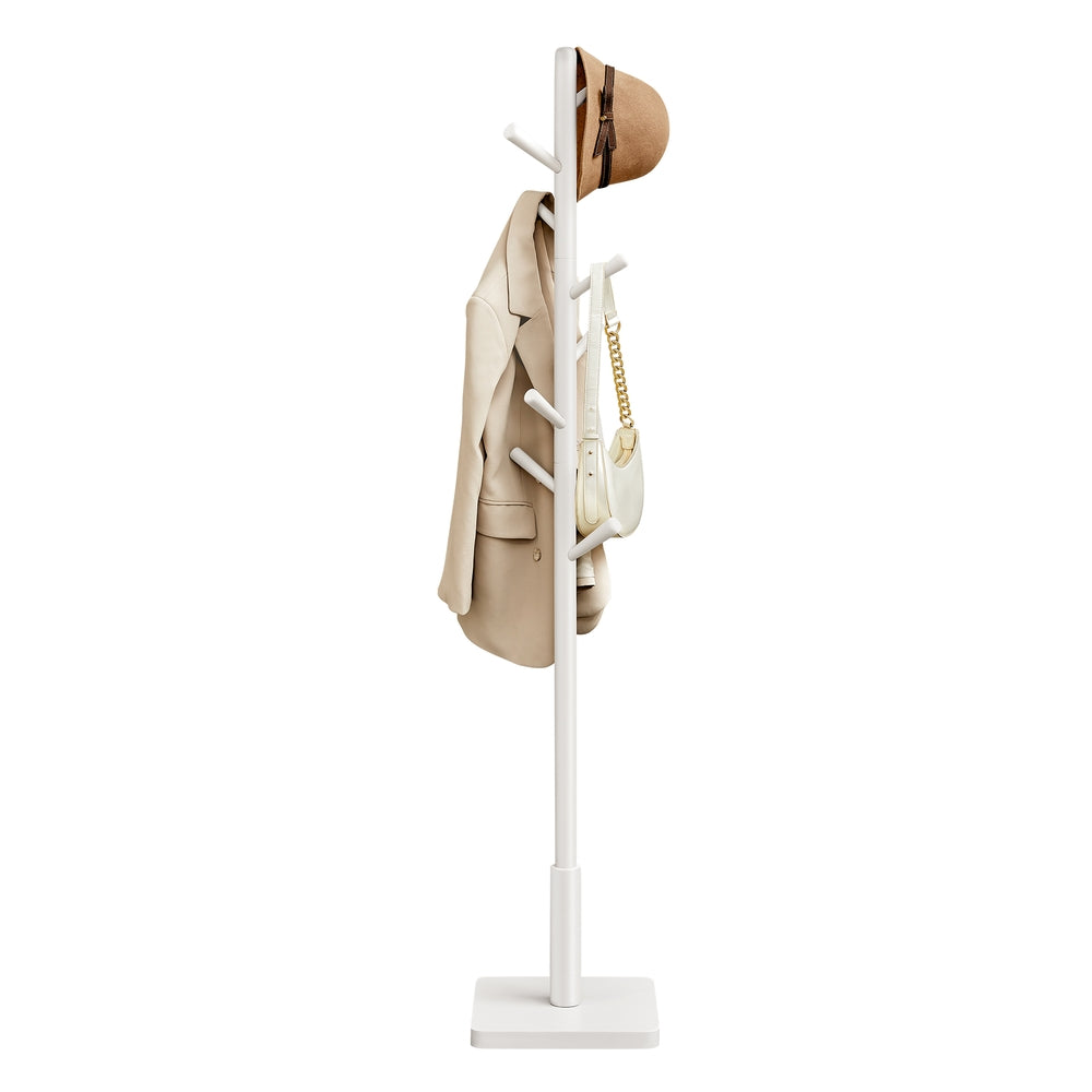 White Coat Stand with 8 Hooks - image 1