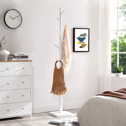 White Coat Stand with 8 Hooks - image 5