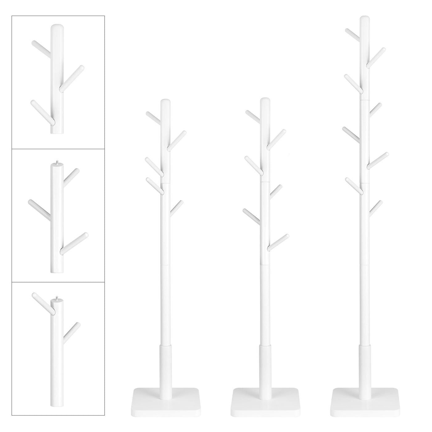White Coat Stand with 8 Hooks - image 10