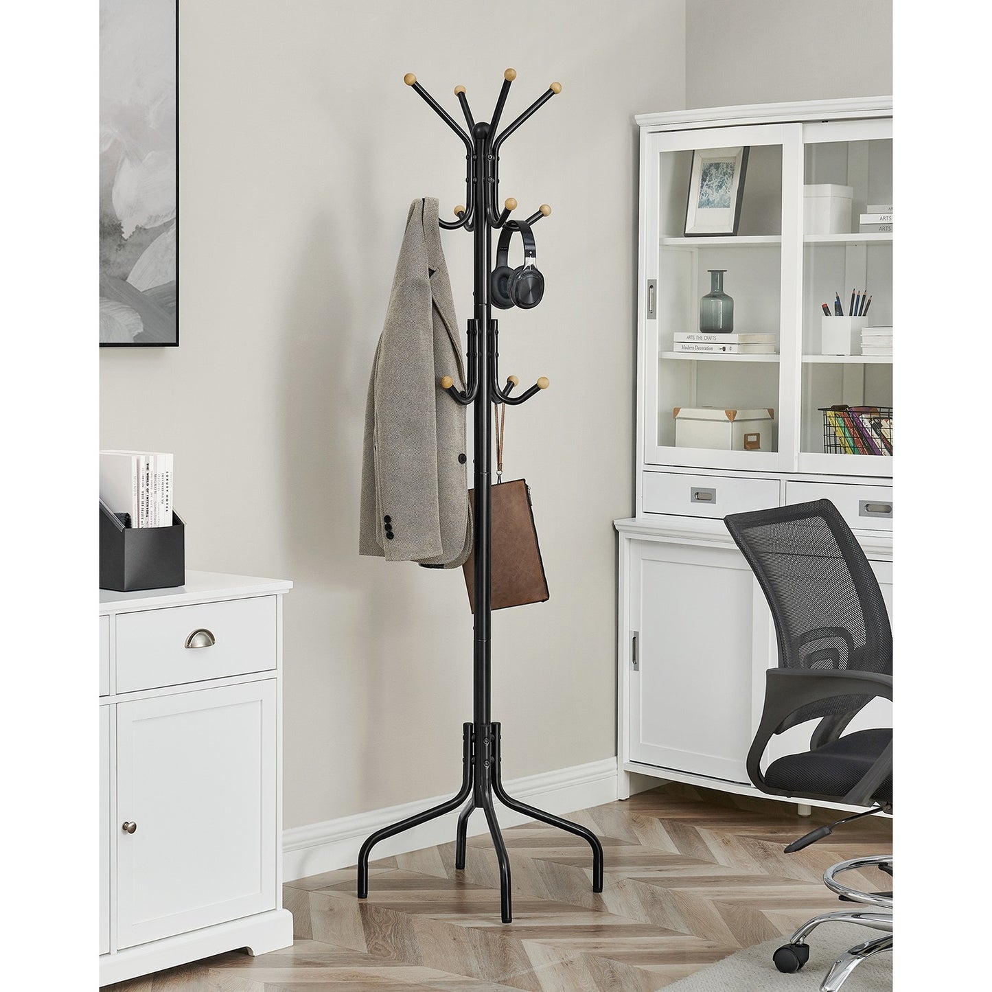 Coat Stand, Metal Coat Rack with 12 Hooks - image 3