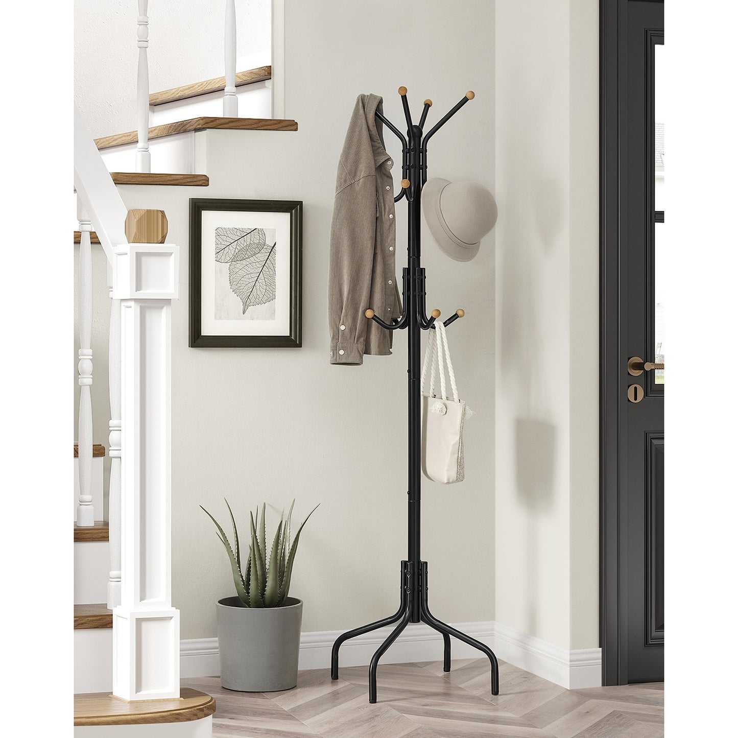 Coat Stand, Metal Coat Rack with 12 Hooks - image 4