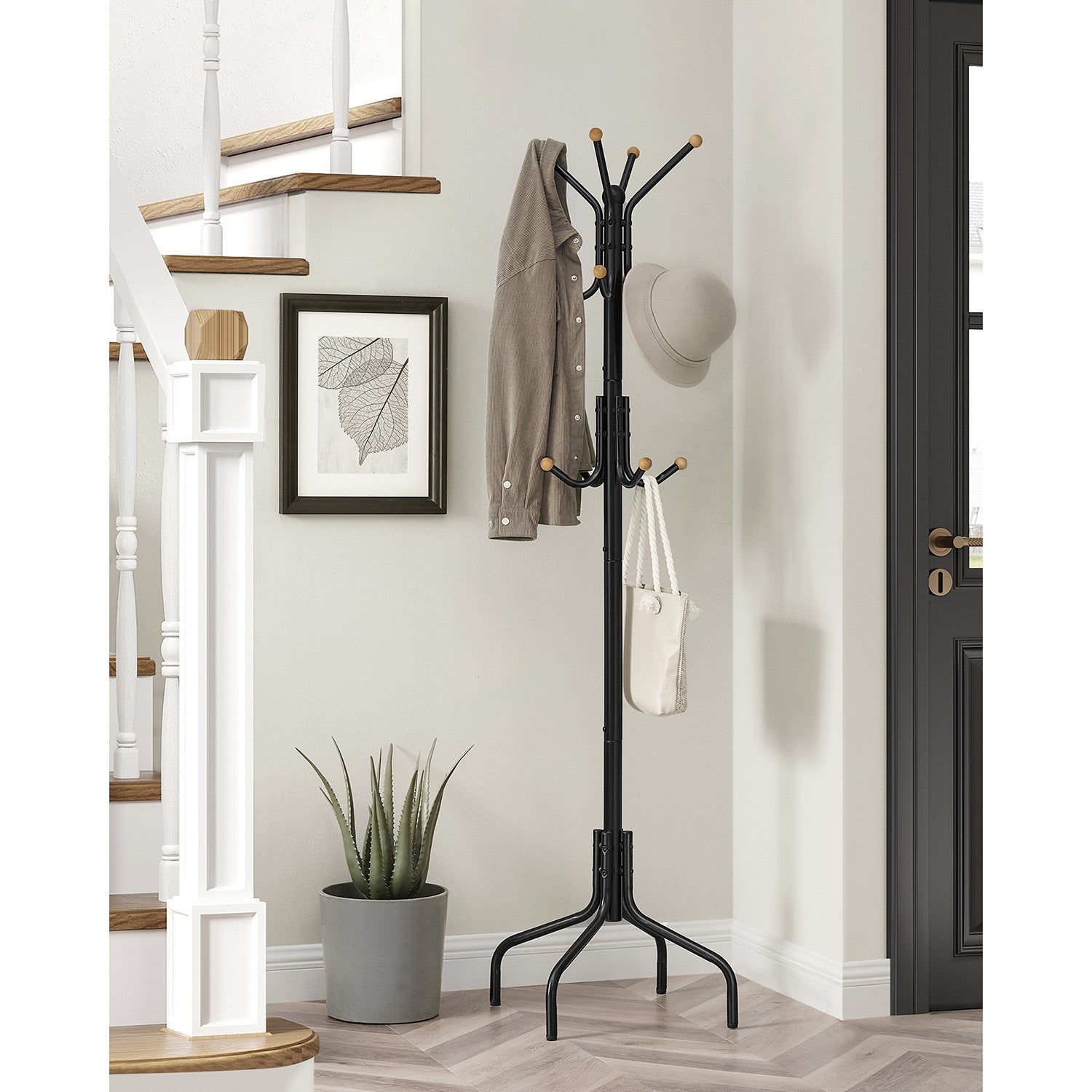 Coat Stand, Metal Coat Rack with 12 Hooks - image 4
