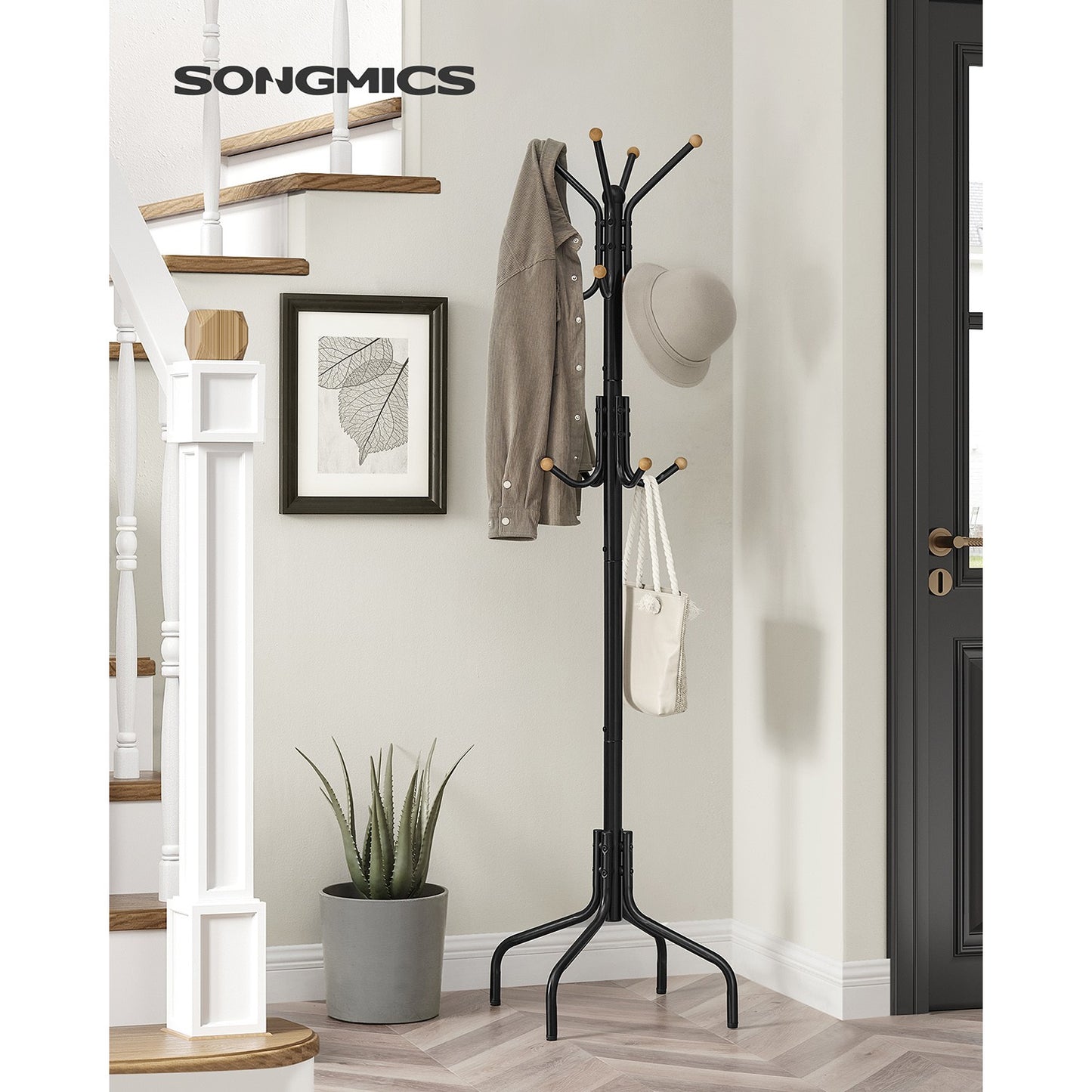 Coat Stand, Metal Coat Rack with 12 Hooks - image 5