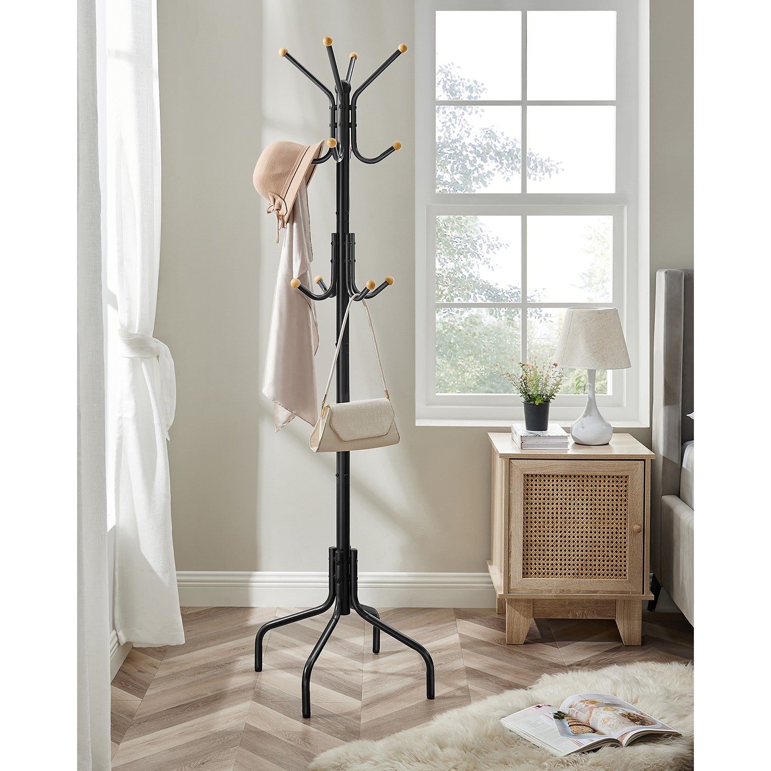 Coat Stand, Metal Coat Rack with 12 Hooks - image 6