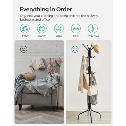 Coat Stand, Metal Coat Rack with 12 Hooks - image 9