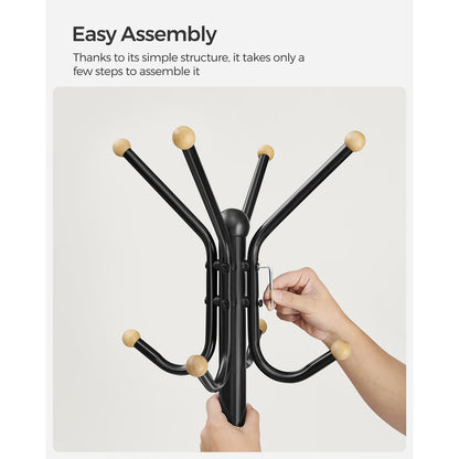 Coat Stand, Metal Coat Rack with 12 Hooks - image 11
