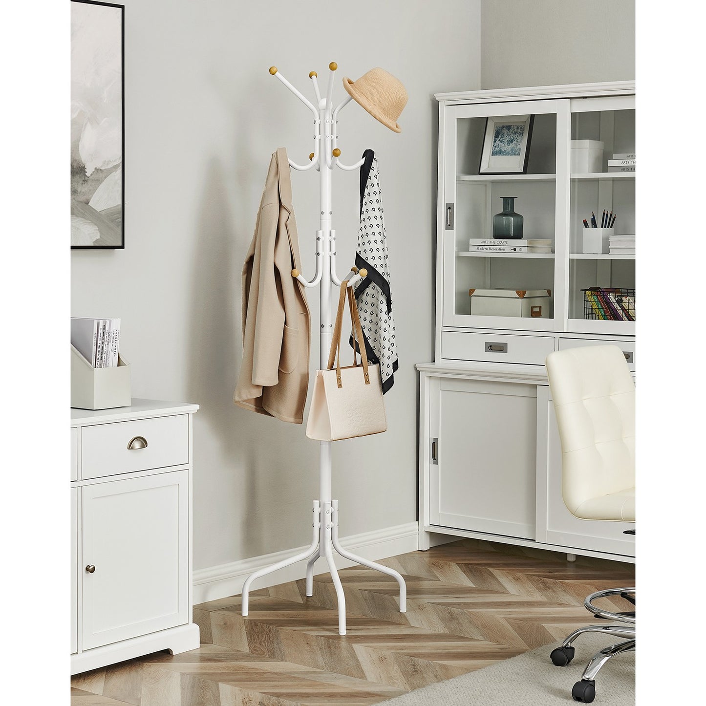 Coat Stand, Metal Coat Rack with 12 Hooks - image 14