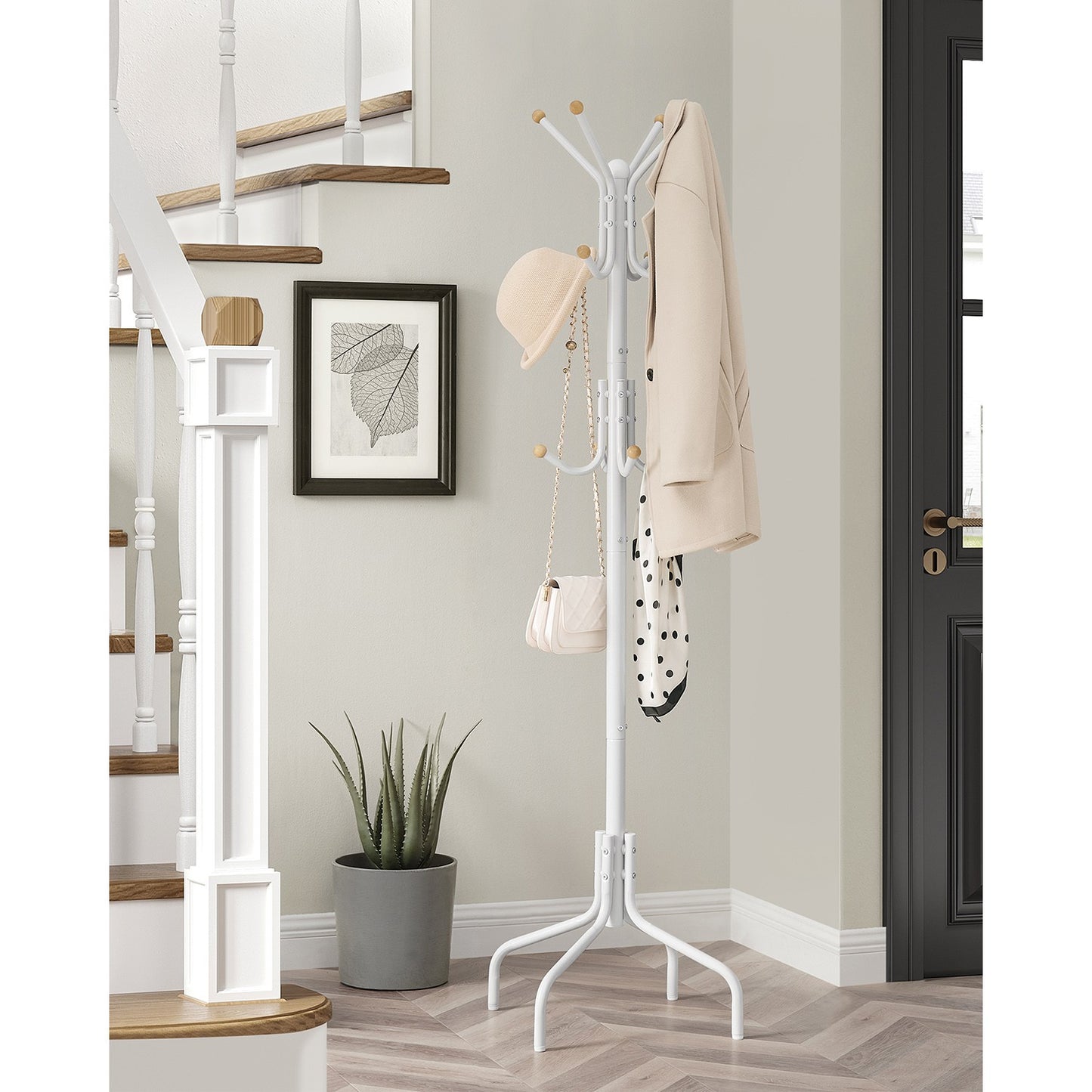 Coat Stand, Metal Coat Rack with 12 Hooks - image 15