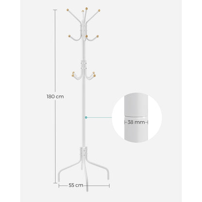 Coat Stand, Metal Coat Rack with 12 Hooks - image 21