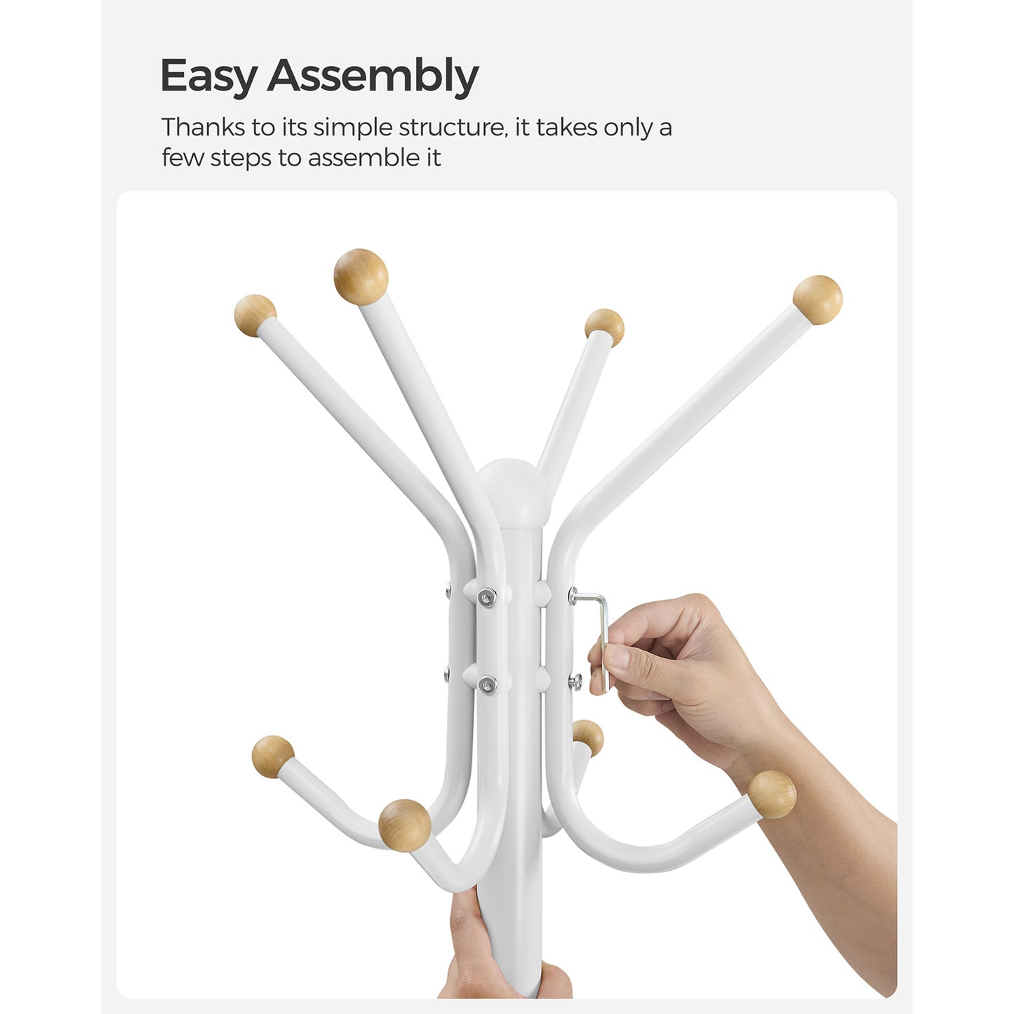 Coat Stand, Metal Coat Rack with 12 Hooks - image 22