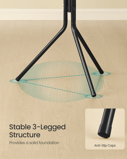 Freestanding metal coat rack with hooks Ink Black - image 5