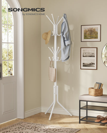 Freestanding metal coat rack with hooks Cloud White - image 2