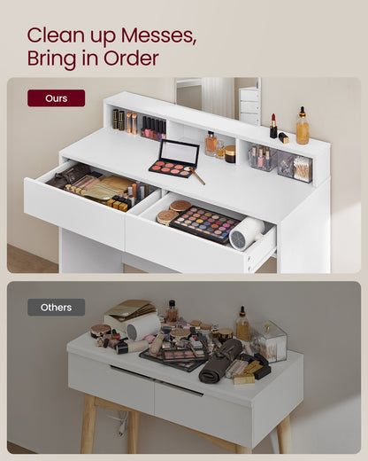 Dressing Table with Large Rectangular Mirror - image 5