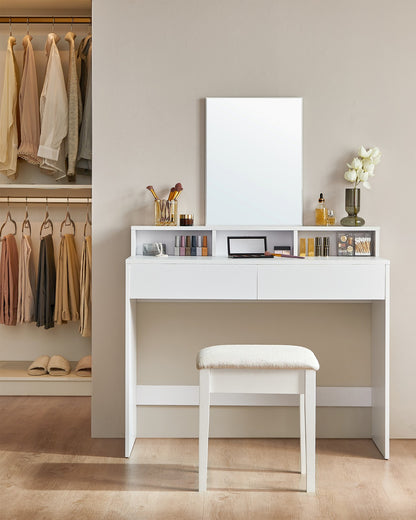 Dressing Table with Large Rectangular Mirror - image 8