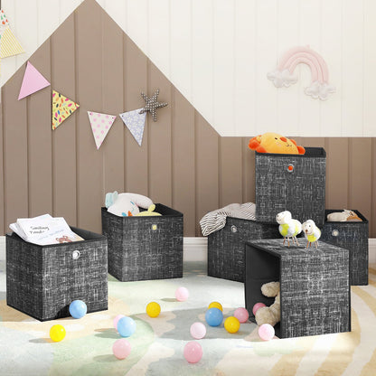 Set of 6 Non-Woven Fabric Box with Handle - image 34