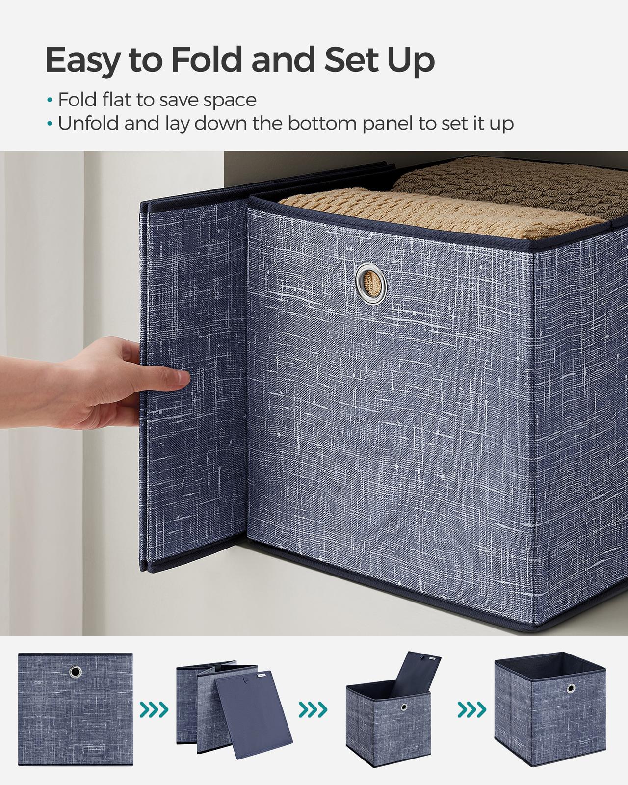 Set of 6 Non-Woven Fabric Box with Handle - image 18