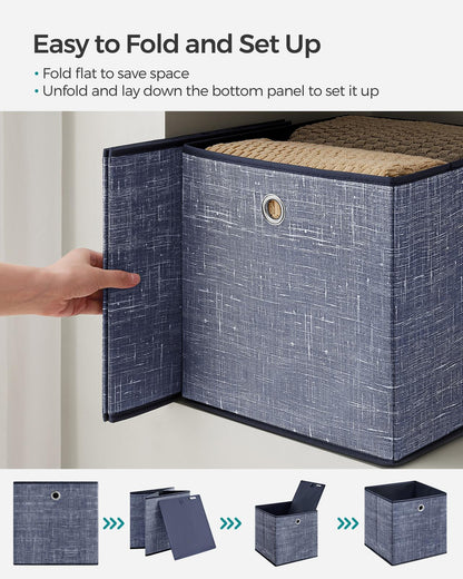 Set of 6 Non-Woven Fabric Box with Handle - image 18
