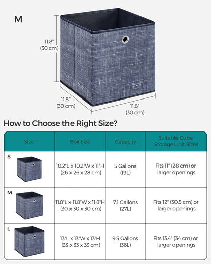 Set of 6 Non-Woven Fabric Box with Handle - image 20