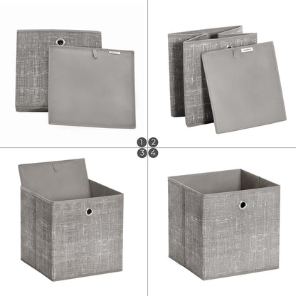 Set of 6 Non-Woven Fabric Box with Handle - image 29