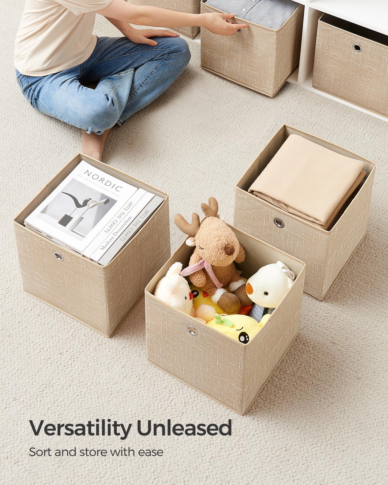Set of 6 Non-Woven Fabric Box with Handle - image 3