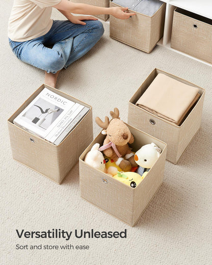 Set of 6 Non-Woven Fabric Box with Handle - image 3