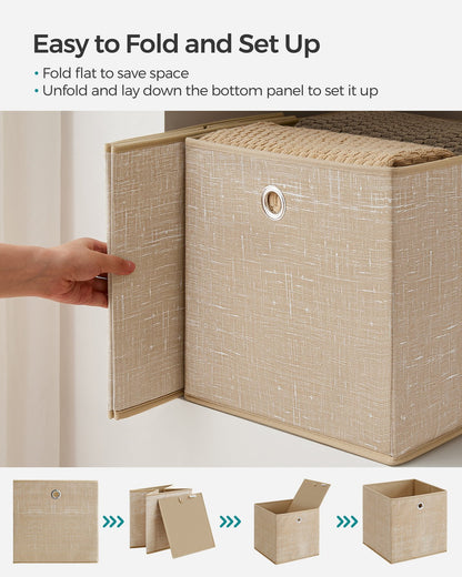 Set of 6 Non-Woven Fabric Box with Handle - image 4