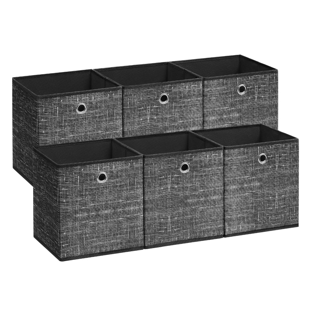 Set of 6 Grey Foldable Storage Organizer Cubes - image 8