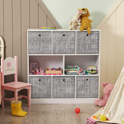 Set of 6 Grey Foldable Storage Organizer Cubes - image 5