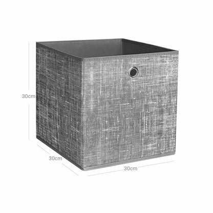 Set of 6 Grey Foldable Storage Organizer Cubes - image 7