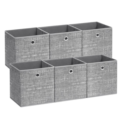Set of 6 Grey Foldable Storage Organizer Cubes - image 38