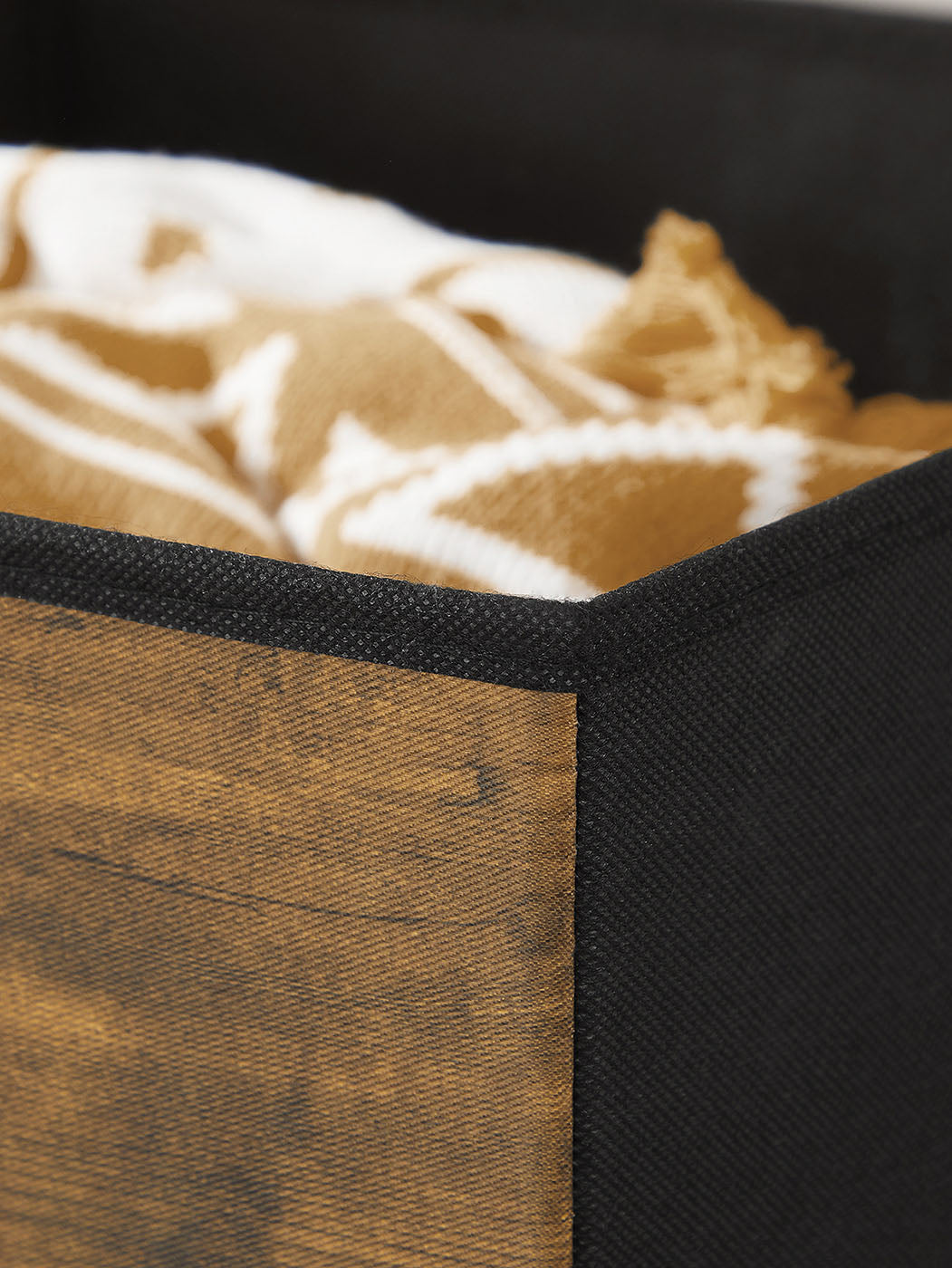 Set of 6 Brown & Black Folding Storage Box - image 7