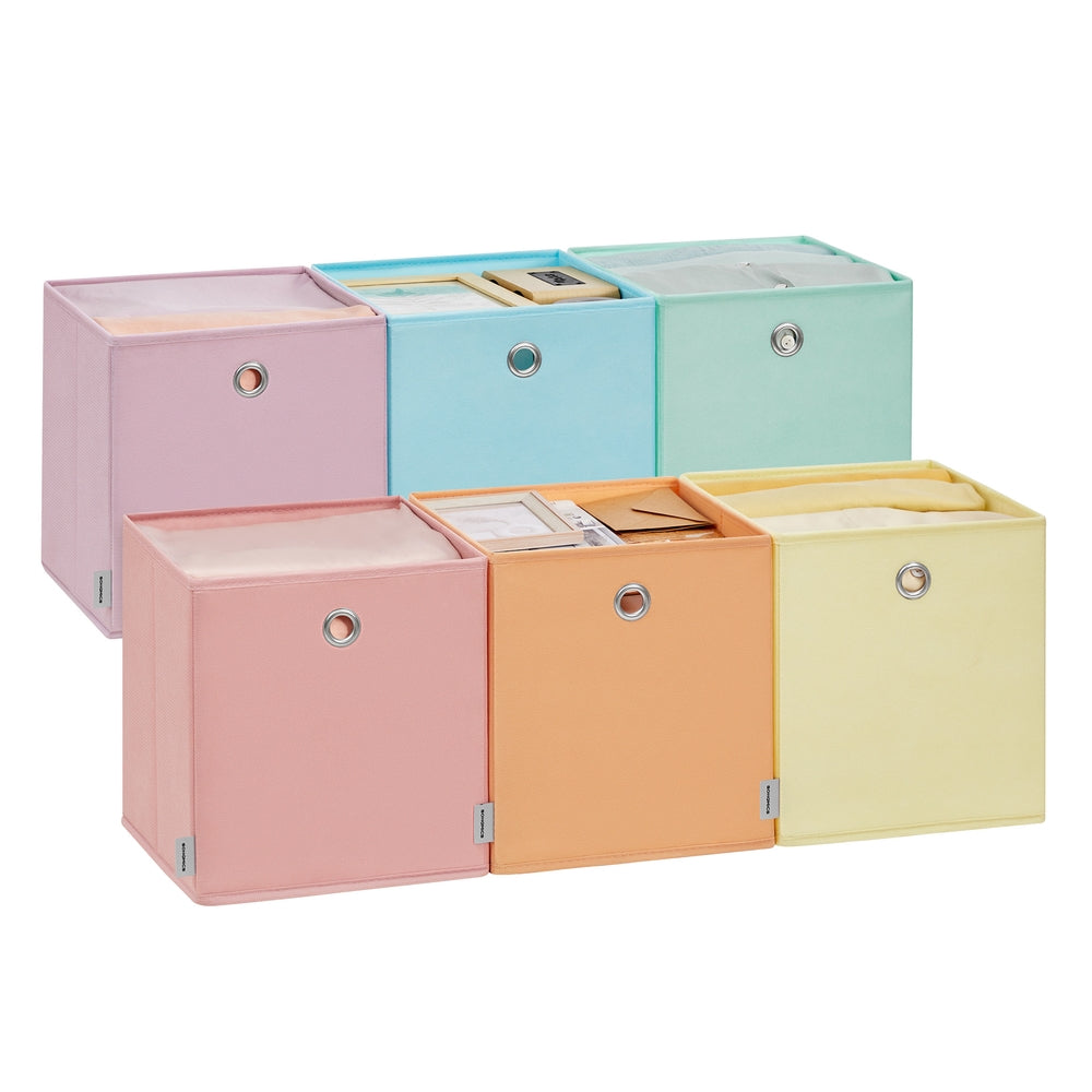 Set of 6 Storage Cubes 30 x 30 x 30 cm Fit Cube Storage Unit - image 7