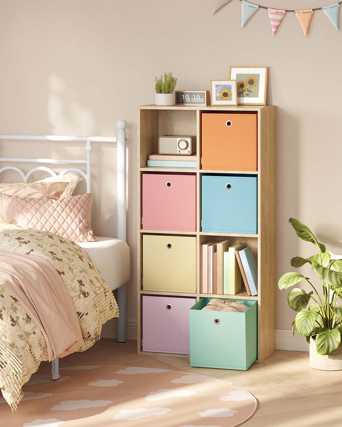 Set of 6 Storage Cubes 30 x 30 x 30 cm Fit Cube Storage Unit - image 2