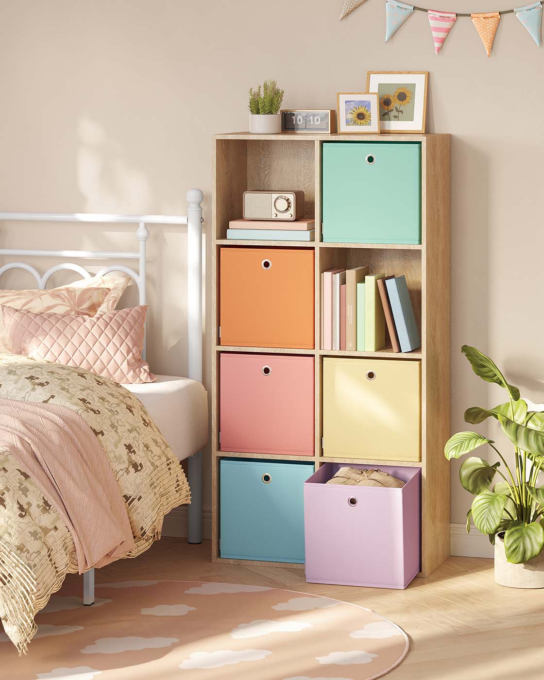 Set of 6 Storage Cubes 33 x 33 x 33 cm Fit Cube Storage Unit - image 2