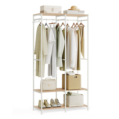 Portable Clothes Wardrobe Natural Beige - image 1