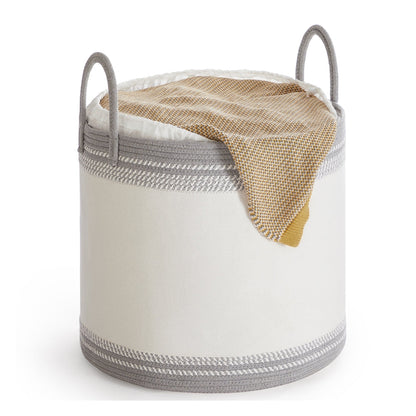 Laundry Hamper 60 L with Lid Handles Drawstring Camel Brown - image 13