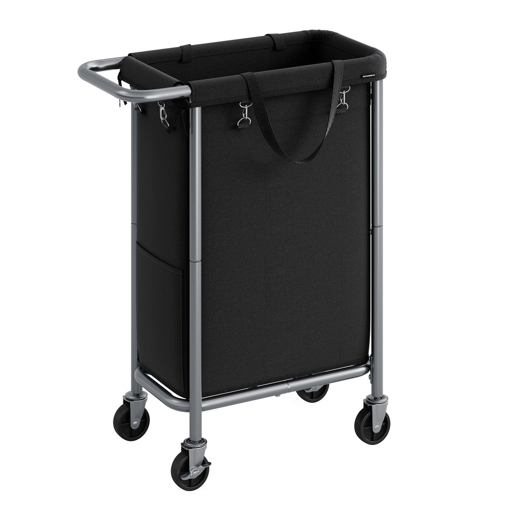 90L Laundry Basket on Wheels Ink Black - image 1