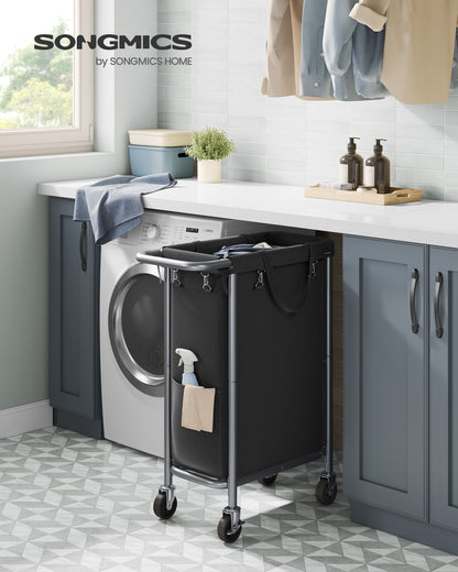 90L Laundry Basket on Wheels Ink Black - image 2