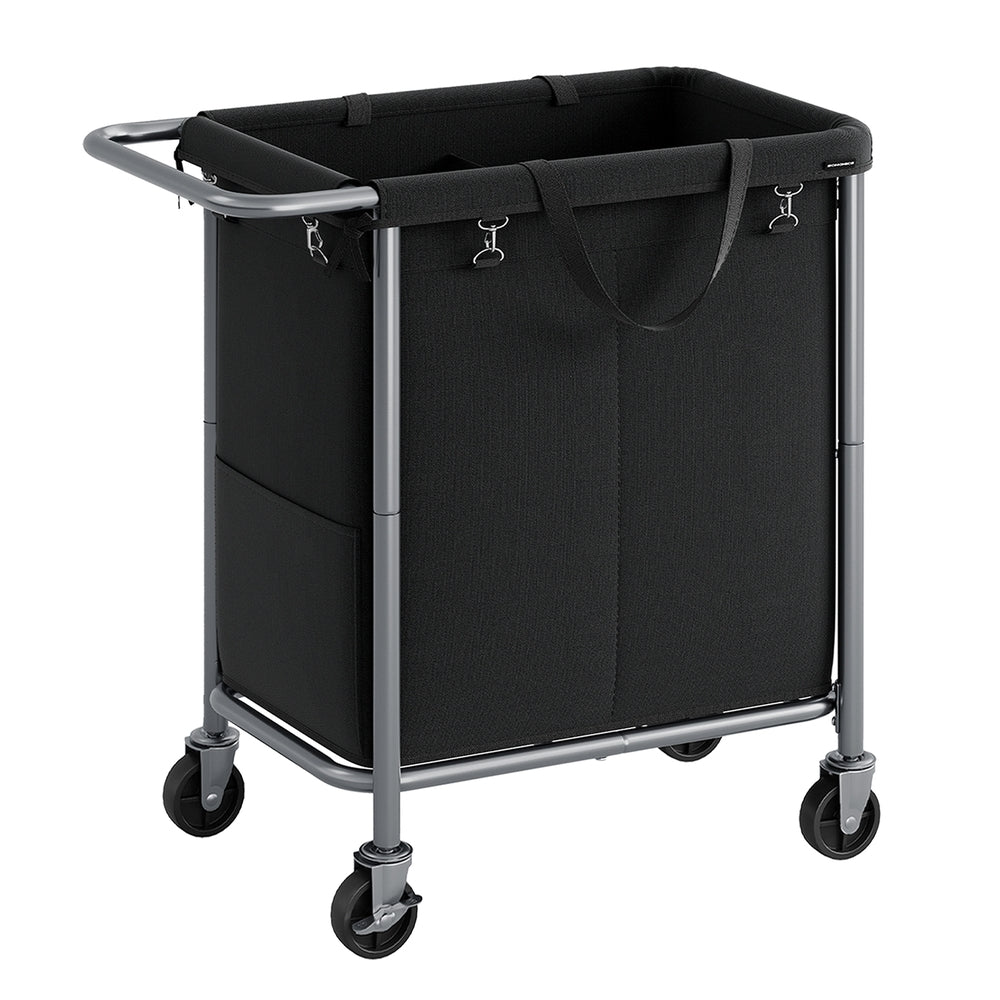 90L Laundry Basket on Wheels Ink Black - image 8