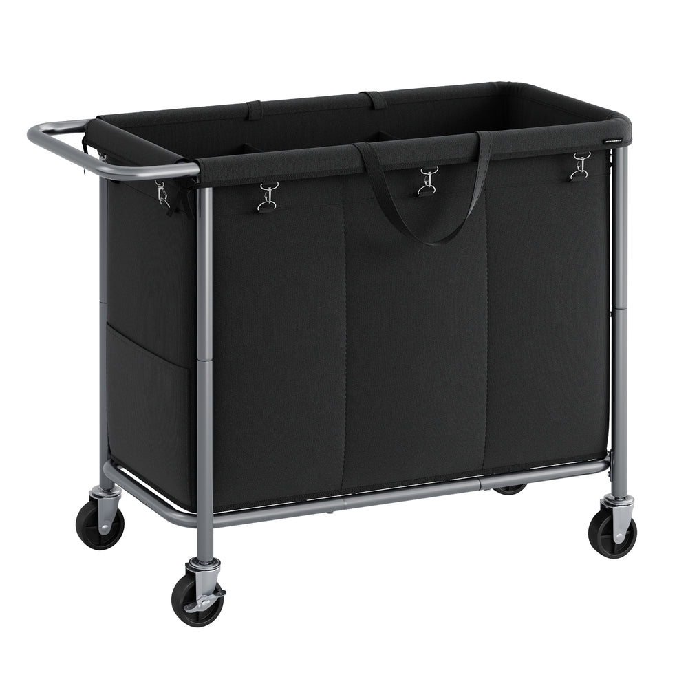 90L Laundry Basket on Wheels Ink Black - image 15