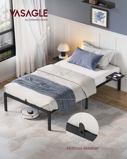 Single Bed Frame for 90 x 190 cm Mattresses Ink Black - image 2
