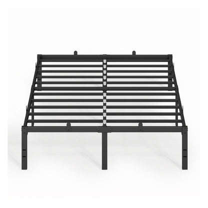 Single Metal Bed Frame 90 x 190 cm Easy Assembly Ink Black - image 16