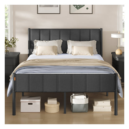Single Bed Frame 90 x 190 cm 250 kg Weight Capacity Slate Grey - image 8
