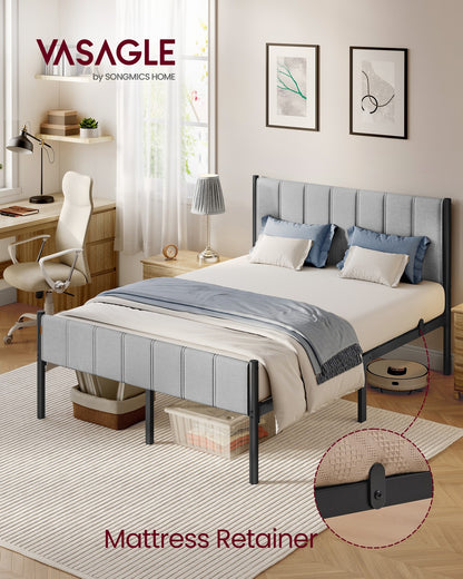 Single Bed Frame 90 x 190 cm 250 kg Weight Capacity Slate Grey - image 25