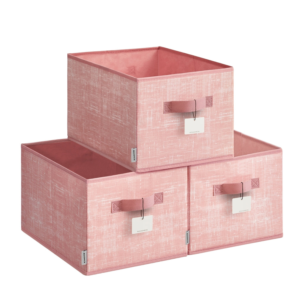 15 cm High Collapsible Storage Boxes Set of 3 Ink Black - image 31